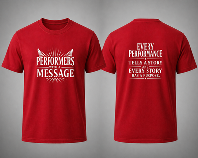 Red Perfomer's with a Message Tee